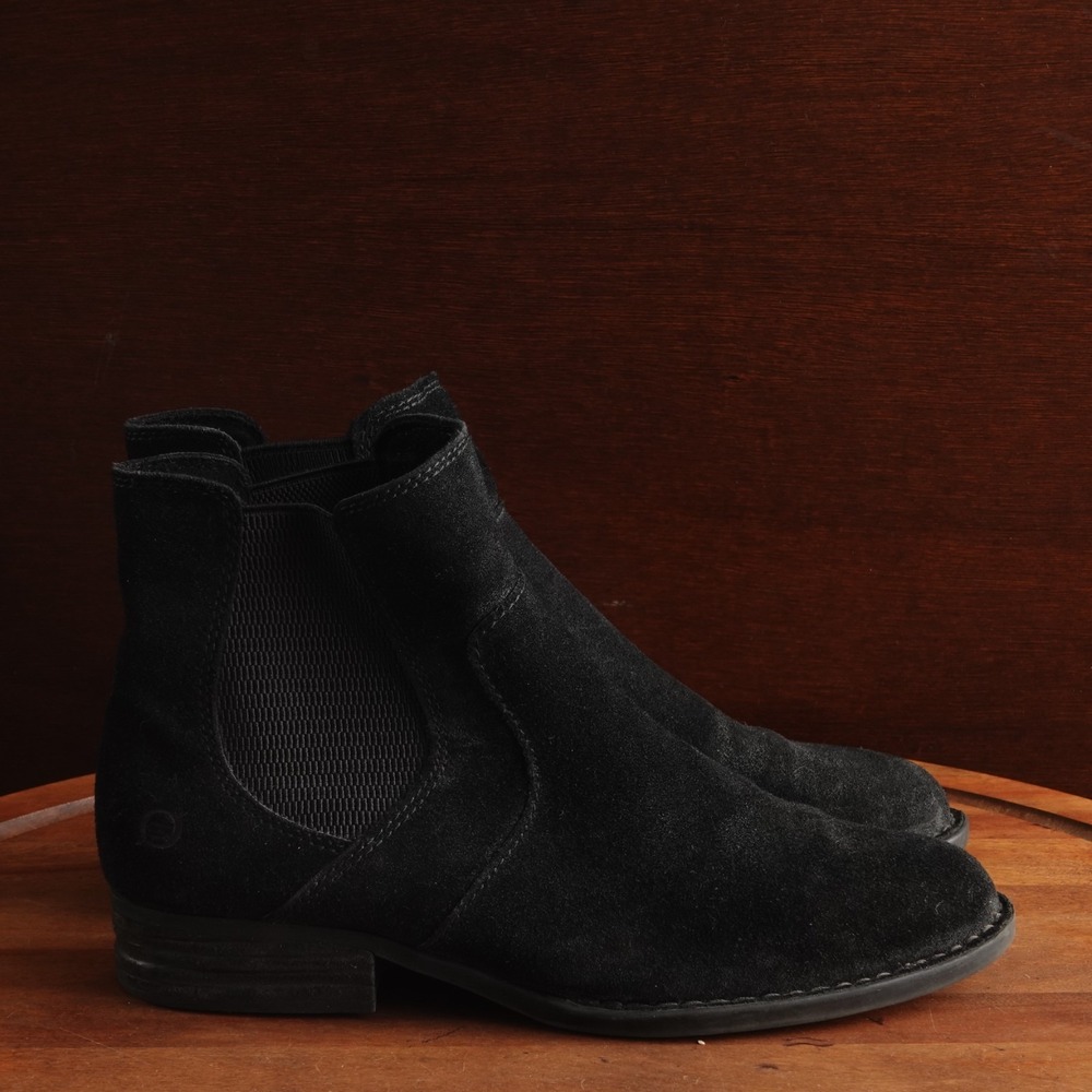 Born Boots Womens SZ 7.5 BLK Bresson Chelsea Western Boho Coastal Cowgirl Ankle